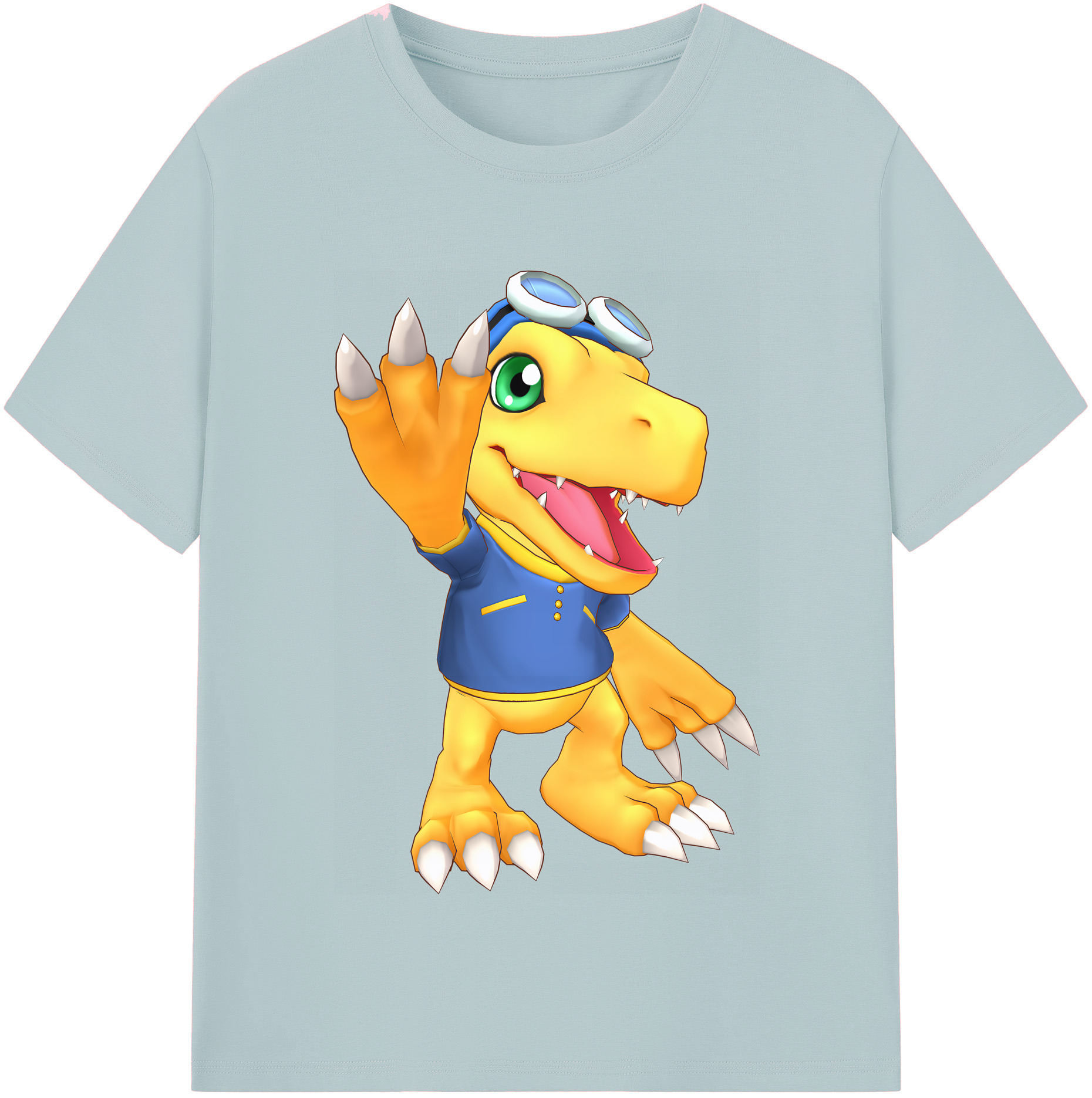 （画像用） Digimon デジタルモンスター/デジモン 綿100％半袖Tシャツ（フロントプリント）